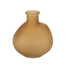 Beauty Home Γυάλινο Βάζο Assia Μπεζ 9,5 x 10,5 x7 CM – 250ml       |  Βάζα στο espiti