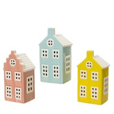 Beauty Home Διακοσμητικό Σπίτι από Πορσελάνη 7,8 x 6,3 x 15 cm  Βεραμάν     |  Διακοσμητκά στο espiti