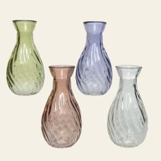 Beauty Home Γυάλινο Βαζάκι 5.5 x 10 cm  ΠΡΑΣΙΝΟ ΕΥΚΑΛΥΠΤΟΥ     |  Βάζα στο espiti