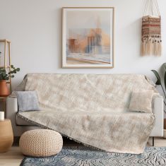Beauty Home Ριχτάρι Τριθέσιο Art 8711 180x290 Μπεζ       |  Ριχτάρια στο espiti