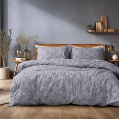 Beauty Home Σετ παπλωματοθήκη υπέρδιπλη Art 12212 Jasmine 100% Βαμβακοσατέν 300tc 230x250 Γκρι       |  Παπλωματοθήκες Υπέρδιπλες στο espiti