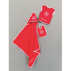 Σετ Λουτρου Βρεφικό Olympiacos B.C. OLYMPIACOS BABY BLOCK Palamaiki |  Μπουρνούζια στο espiti