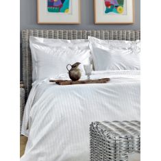 Σεντόνι White Comfort 300TC 170x270 WHITE STRIPES Palamaiki |  Μονόχρωμα Μονά στο espiti