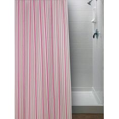 Κουρτίνα Μπάνιου 180x200 STRIPE PINK Palamaiki |  Κουρτίνες Μπάνιου στο espiti