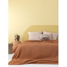 Κουβέρτα Πικέ 250x240 MARCIE COFFEE Palamaiki |  Κουβέρτες Βελουτέ Υπέρδιπλες στο espiti