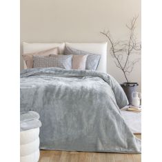 Κουβέρτα Βελουτέ 160x220 DREAM VELOUR/3 ASH Palamaiki |  Κουβέρτες Βελουτέ Μονές στο espiti