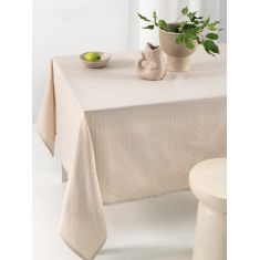 Τραπεζομάντηλο Αλεκιαστο Formal Dinner 175x260 MILLY BEIGE Palamaiki |  Τραπεζομάντηλα στο espiti