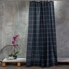 ΚΟΥΡΤΙΝΑ ΜΠΑΝΙΟΥ 180X180 CHECK BLACK 180(Π) Χ 180(Υ) MELINEN |  Κουρτίνες Μπάνιου στο espiti
