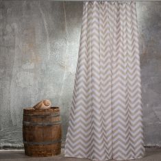 ΚΟΥΡΤΙΝΑ ΜΠΑΝΙΟΥ 180X200 ZIG ZAG BEIGE 180(Π) Χ 200(Υ) MELINEN |  Κουρτίνες Μπάνιου στο espiti
