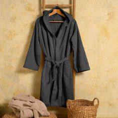 ΜΠΟΥΡΝΟΥΖΙ ΕΝΗΛΙΚΩΝ BLOOM DARK GREY MEDIUM M MELINEN |  Μπουρνούζια στο espiti