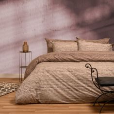 ΣΕΤ ΣΕΝΤΟΝΙΑ KING SIZE (Λ) CASSIO BEIGE CASUAL LINE (180Χ200+32) ΣΕΤ KING SIZE (Λ) 260Χ270 MELINEN |  Σεντόνια Υπέρδιπλα / King Size στο espiti