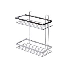 ESTIA ΕΤΑΖΕΡΑ ELEGANT ΜΕΤΑΛΛΙΚΗ ΙΣΙΑ 2 ΘΕΣΕΩΝ 27x25x12.5cm ΧΡΩΜΙΟΥ - 02-8680 Estia |  Σετ Μπάνιου στο espiti