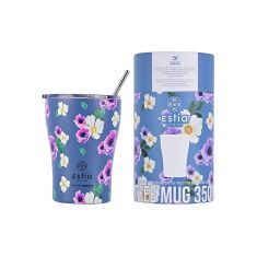 ESTIA ΘΕΡΜΟΣ COFFEE MUG SAVE THE AEGEAN 350ml GARDEN BLUE - 01-16883 Estia |  Θερμός & Αξεσουάρ στο espiti