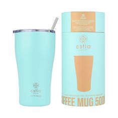 ESTIA ΘΕΡΜΟΣ COFFEE MUG SAVE THE AEGEAN 500ml BERMUDA GREEN - 01-23171 Estia |  Θερμός & Αξεσουάρ στο espiti