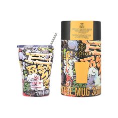 ESTIA ΘΕΡΜΟΣ COFFEE MUG SAVE THE AEGEAN 350ml GRAFFITI RHYTHM - 01-22914 Estia |  Θερμός & Αξεσουάρ στο espiti