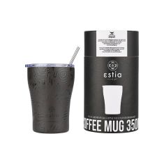 ESTIA ΘΕΡΜΟΣ COFFEE MUG SAVE THE AEGEAN 350ml NOIR ECHO - 01-22891 Estia |  Θερμός & Αξεσουάρ στο espiti