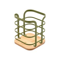 ESTIA ΘΗΚΗ ΓΙΑ ΚΟΥΤΑΛΕΣ BAMBOO ESSENTIALS ΜΕΤΑΛΛΙΚΗ 12x12x14.5cm ΛΑΔΙ - 01-14155 Estia |  Εργαλεία Κουζίνας - Αξεσουάρ στο espiti
