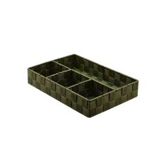 ESTIA ΚΑΛΑΘΙ ΟΡΓΑΝΩΣΗΣ 4 ΘΕΣΕΩΝ OLIVE SEIRES 33x23x6cm ΛΑΔΙ - 04-14919 Estia |  Αξεσουάρ Μπάνιου - διάφορα στο espiti