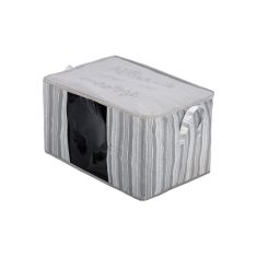 ESTIA ΘΗΚΗ ΑΠΟΘΗΚΕΥΣΗΣ NON WOVEN ΥΦΑΣΜΑΤΙΝΗ 60x45x35cm ΜΕ ΠΑΡΑΘΥΡΟ IVORY - 03-23980 Estia |  Αξεσουάρ Μπάνιου - διάφορα στο espiti
