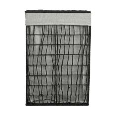 ESTIA ΚΑΛΑΘΙ ΑΠΛΥΤΩΝ NEST 37x22x55cm 2 ΘΕΣΕΩΝ ΜΑΥΡΟ - 02-28077 Estia |  Αξεσουάρ Μπάνιου - διάφορα στο espiti