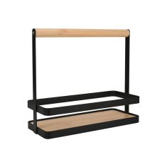 ESTIA ΘΗΚΗ ΟΡΓΑΝΩΣΗΣ BAMBOO ESSENTIALS ΜΕ ΧΕΡΟΥΛΙ 24x10.5x21.3cm ΜΕΤΑΛΛΙΚΗ ΜΑΥΡΗ - 01-28343 Estia |  Εργαλεία Κουζίνας - Αξεσουάρ στο espiti