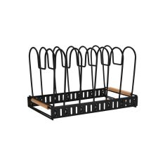 ESTIA ΘΗΚΗ ΜΕ ΔΙΑΧΩΡΙΣΤΙΚΑ BAMBOO ESSENTIALS ΜΕΤΑΛΛΙΚΗ ΜΕ ΧΕΡΟΥΛΙ 30.5x17.7x19cm ΜΑΥΡΗ - 01-29890 Estia |  Εργαλεία Κουζίνας - Αξεσουάρ στο espiti