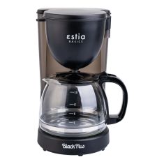 ESTIA ΚΑΦΕΤΙΕΡΑ ΦΙΛΤΡΟΥ BLACK PLUS ΠΛΑΣΤΙΚΗ 750w ΜΕ ΓΥΑΛΙΝΗ ΚΑΝΑΤΑ 1.25lt - 06-10058 Estia |  Μαγειρικά Σκεύη στο espiti
