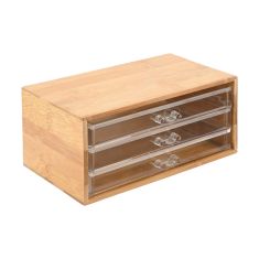 ESTIA ΚΟΣΜΗΜΑΤΟΘΗΚΗ BAMBOO ESSENTIALS 24.5x11x14cm ΜΕ 3 ΣΥΡΤΑΡΑΚΙΑ - 02-17699 Estia |  Αξεσουάρ Μπάνιου - διάφορα στο espiti