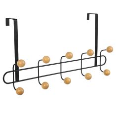 ESTIA ΚΡΕΜΑΣΤΡΑ ΠΟΡΤΑΣ ΜΕΤΑΛΛΙΚΗ 52x7.5x23cm 10 ΘΕΣΕΩΝ ΜΑΥΡΗ - 02-18313 Estia |  Εργαλεία Κουζίνας - Αξεσουάρ στο espiti