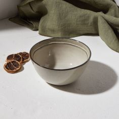 ESTIA ΜΠΟΛ DELINE STONEWARE 15cm DOVE - 07-24482 Estia |  Πιάτα-Μπωλ στο espiti