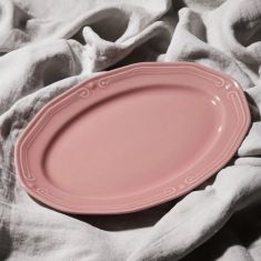 ESTIA ΠΙΑΤΕΛΑ ΟΒΑΛ ATHÉNÉE ΠΟΡΣΕΛΑΝΙΝΗ ΑΝΑΓΛΥΦΗ 25cm ROSE - 07-13585 Estia |  Πιάτα-Μπωλ στο espiti
