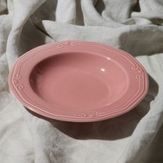 ESTIA ΠΙΑΤΟ ΒΑΘΥ ATHÉNÉE ΠΟΡΣΕΛΑΝΙΝΟ ΑΝΑΓΛΥΦΟ 23cm  ROSE - 07-13561 Estia |  Πιάτα-Μπωλ στο espiti