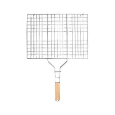 ESTIA ΣΧΑΡΑ ΨΗΣΙΜΑΤΟΣ BARBEQUE ΜΕΤΑΛΛΙΚΗ 49x30cm ΜΕ ΞΥΛΙΝΗ ΛΑΒΗ - 05-9489 Estia |  Εργαλεία Κουζίνας - Αξεσουάρ στο espiti
