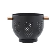 ESTIA ΣΟΥΡΩΤΗΡΙ ΖΥΜΑΡΙΚΩΝ ALLURE ΜΕΤΑΛΛΙΚΟ 22cm ΜΕ ΞΥΛΙΝΕΣ ΛΑΒΕΣ ΜΑΥΡΟ - 01-19228 Estia |  Εργαλεία Κουζίνας - Αξεσουάρ στο espiti