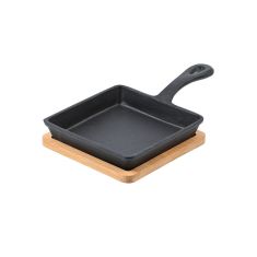 ESTIA ΤΗΓΑΝΙ ΣΕΡΒΙΡΙΣΜΑΤΟΣ IRON MANTEMENIO 14cm ΜΕ ΒΑΣΗ BAMBOO - 01-18689 Estia |  Μαγειρικά Σκεύη στο espiti