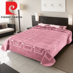 ΚΟΥΒΕΡΤΑ ΥΠΕΡΔΙΠΛΗ 220X240 PIERRE CARDIN NANCY 657  OPAL ROSE(64) |  Κουβέρτες Βελουτέ Υπέρδιπλες στο espiti