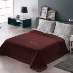 ΚΟΥΒΕΡΤΑ FLEECE PIERRE CARDIN ΜΟΝΗ 160X220  ROCHE 745 GRANATE  (16) |  Κουβέρτες fleece Μονές στο espiti
