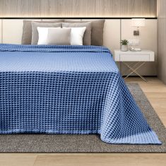 ΚΟΥΒΕΡΤΑ ΠΙΚΕ  ΥΠΕΡΔΙΠΛΗ 230X240 ADAM HOME  BLUE |  Κουβέρτες Βαμβακερές Υπέρδιπλες στο espiti