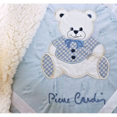 ΚΟΥΒΕΡΤΑ ΚΟΥΝΙΑΣ 110x140 FLEECE/SHERPA ΚΟΥΝΙΑΣ PIERRE CARDIN TEDDY BLUE |  Βρεφικές Κουβέρτες στο espiti