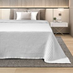 ΚΟΥΒΕΡΤΑ ΠΙΚΕ ΜΟΝΗ 170Χ240 ADAM HOME  WHITE |  Κουβέρτες Βαμβακερές Μονές στο espiti