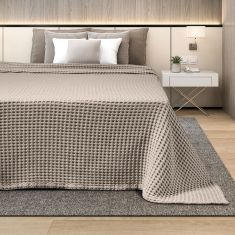 ΚΟΥΒΕΡΤΑ ΠΙΚΕ ΜΟΝΗ 170Χ240 ADAM HOME  BEIGE |  Κουβέρτες Βαμβακερές Μονές στο espiti