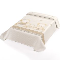 ΚΟΥΒΕΡΤΑ ΙΣΠΑΝΙΑΣ ΑΓΚΑΛΙΑΣ 80X110 BELPLA STER 663 BEIGE |  Βρεφικές Κουβέρτες στο espiti