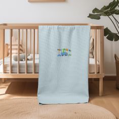 ΚΟΥΒΕΡΤΑ ΠΙΚΕ ΚΟΥΝΙΑΣ 110X140 ADAM HOME  DINO BLUE |  Βρεφικές Κουβέρτες στο espiti