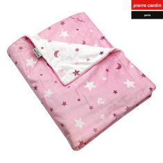 ΚΟΥΒΕΡΤΑ ΑΓΚΑΛΙΑΣ soft plus FLEECE 80X110 PIERRE CARDIN MOON PINK |  Βρεφικές Κουβέρτες στο espiti
