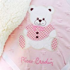 ΚΟΥΒΕΡΤΑ FLEECE/SHERPA ΑΓΚΑΛΙΑΣ 80X110 PIERRE CARDIN TEDDY PINK |  Βρεφικές Κουβέρτες στο espiti