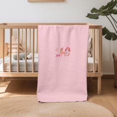 ΚΟΥΒΕΡΤΑ ΠΙΚΕ ΚΟΥΝΙΑΣ 110X140 ADAM HOME UNICORN PINK |  Βρεφικές Κουβέρτες στο espiti