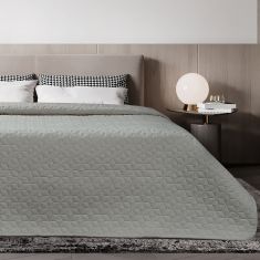 ΚΟΥΒΕΡΛΙ MICROFIBER PRE-WASHED ΥΠΕΡΔΙΠΛΟ 220X240 ADAM HOME VIVA GREY |  Κουβερλί Υπέρδιπλα στο espiti
