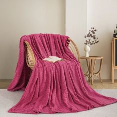 ΚΟΥΒΕΡΤΑ  FLEECE ΥΠΕΡΔΙΠΛΟ 220X240 ADAM HOME (550)  FUCSHIA(21) |  Κουβέρτες fleece Υπέρδιπλες στο espiti