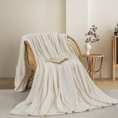 ΚΟΥΒΕΡΤΑ FLEECE ΜΟΝΗ 180X240 ADAM HOME (550) WHITE(29) |  Κουβέρτες fleece Μονές στο espiti