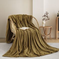 ΚΟΥΒΕΡΤΑ  FLEECE ΜΟΝΗ 180X240 ADAM HOME (550) HONEY GOLD (75) |  Κουβέρτες fleece Μονές στο espiti